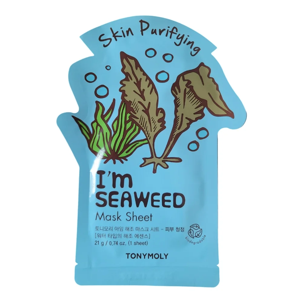 TonyMoly Biodegradable Facial Sheet Mask  I'm Seaweed, I'm Red Wine, I'm Avocado